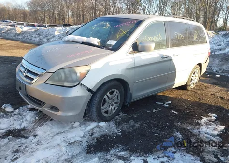 2005 Honda Odyssey Ex from USA, damaged, VIN 5FNRL38465B018227